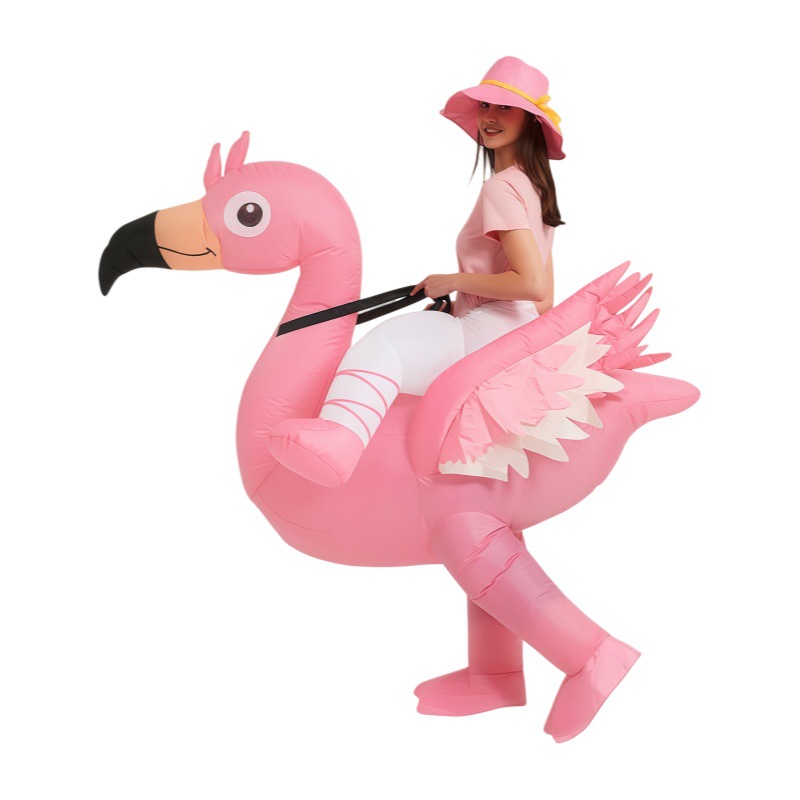 Prop For Cosplay - Pink Flamingo Inflatable Costumes Cartoon Animal