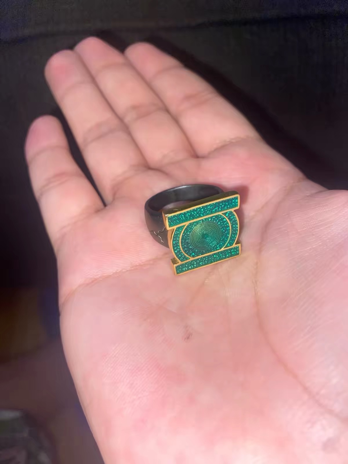 New Green Lantern Corps Ring L - đánh giá và giá Cosplay Fire Prop