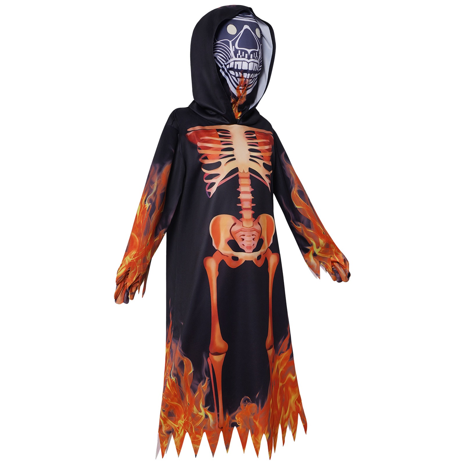 Flame Skeleton Halloween Costu - đánh giá và giá Cosplay Flame Prop