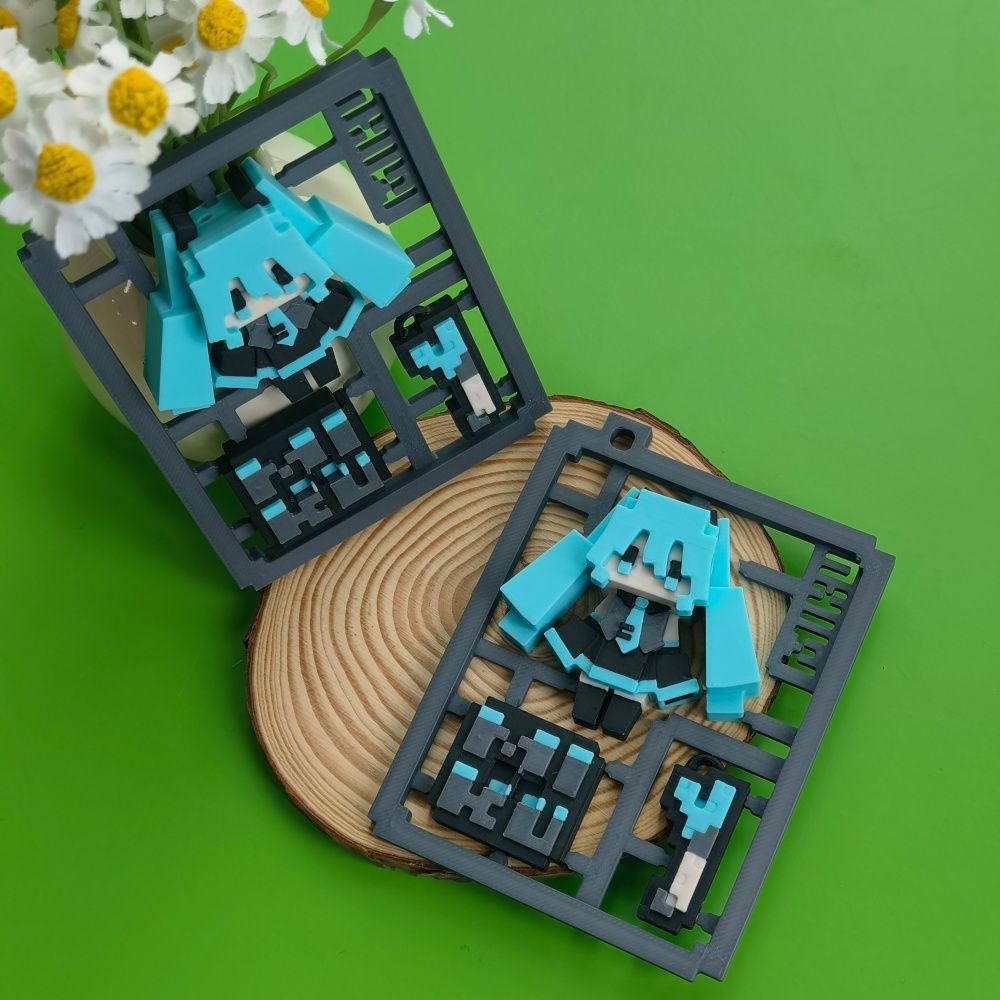 3D Printed Cute Pixel Hatsune  - đánh giá và giá Cosplay Prop 3D Print