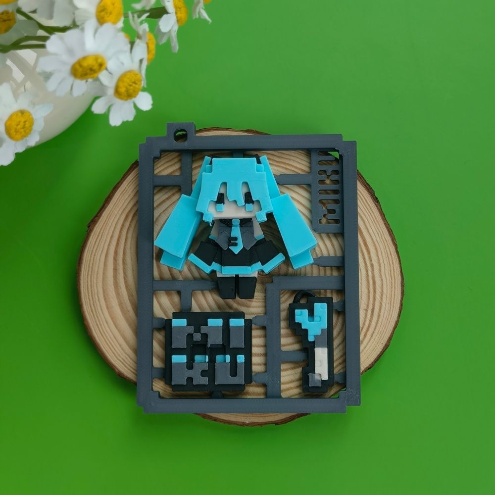 3D Printed Cute Pixel Hatsune  - đánh giá và giá Cosplay Prop 3D Print