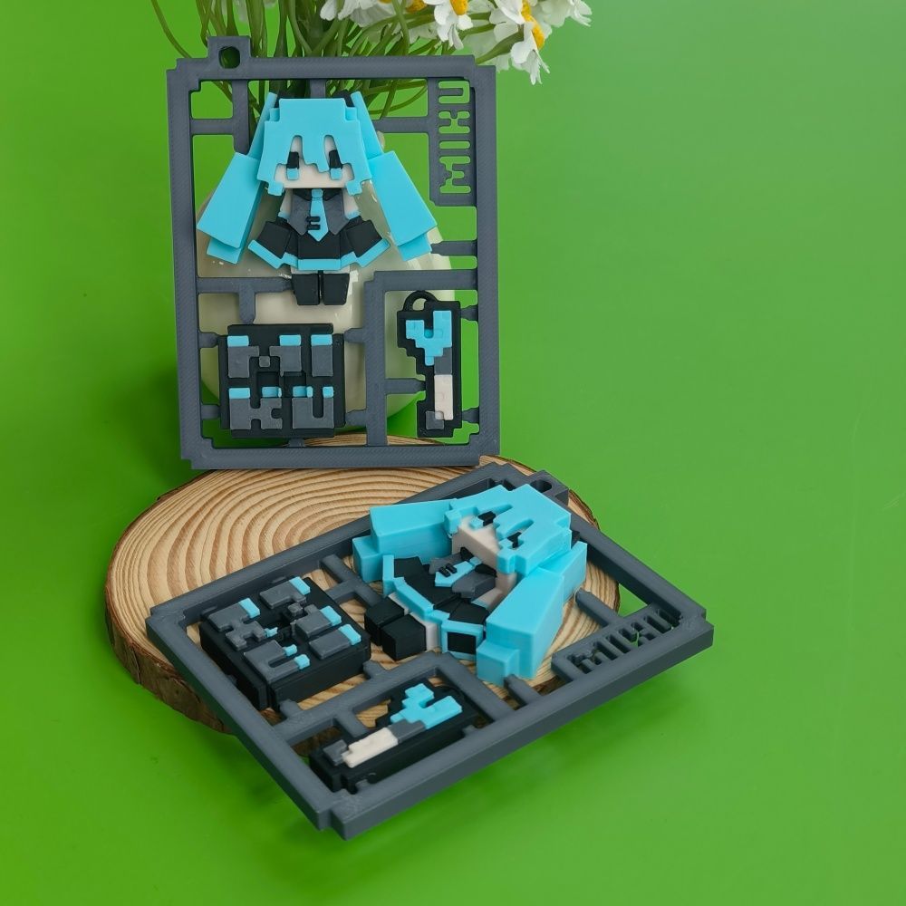 3D Printed Cute Pixel Hatsune  - đánh giá và giá Cosplay Prop 3D Print